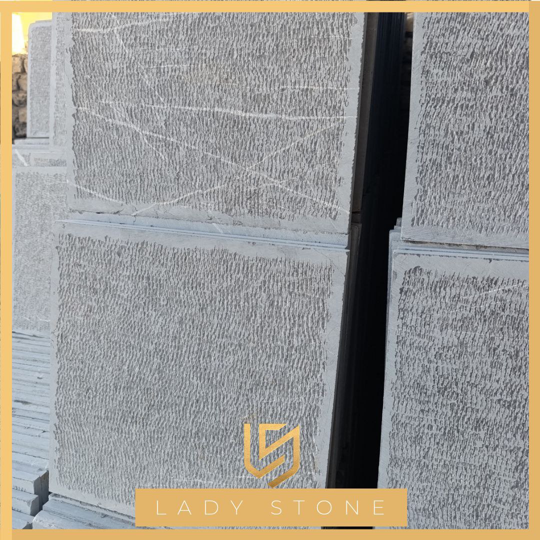 مرمریت لاشتر تیشهای – سنگ تزئینی خاکستری با رگهای طبیعی از معادن اصفهان، تولید Ladystoneco مرمریت لاشتر تیشهای – سنگ تزئینی خاکستری با رگهای طبیعی از معادن اصفهان، تولید Ladystoneco