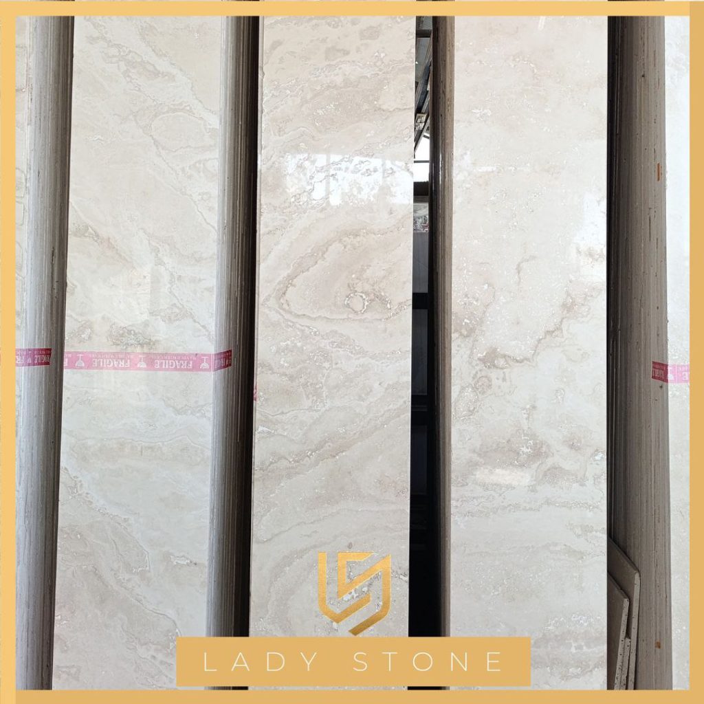 تراورتن کمشچه سفید – سنگ تزئینی روشن و لوکس از Ladystoneco 4