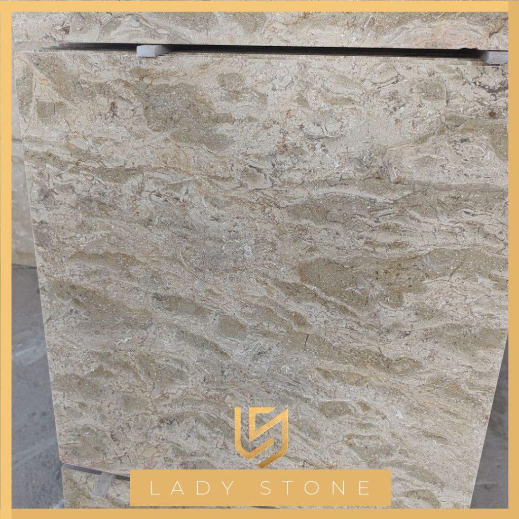 آباده امواج – سنگ تزئینی با الگوی موج‌مانند، ابعاد 60×60، تولید Ladystoneco 5